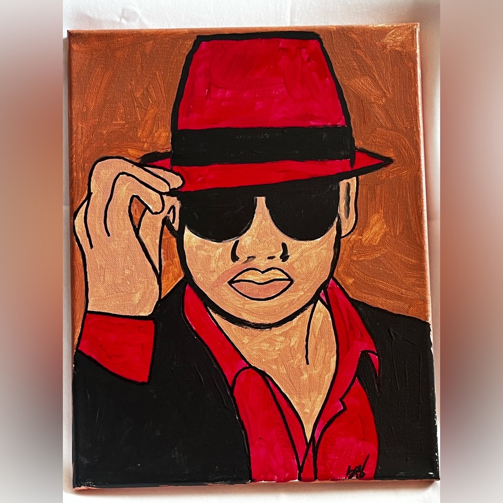 “In Style, Man”, Hand Painted Wall Art.